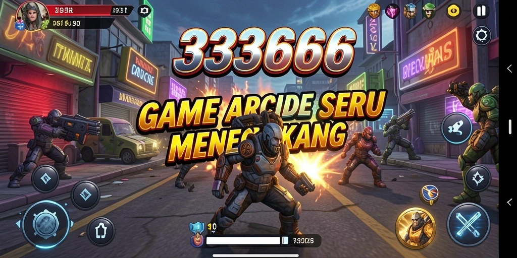 Tampilan seru gameplay arcade di 333666.