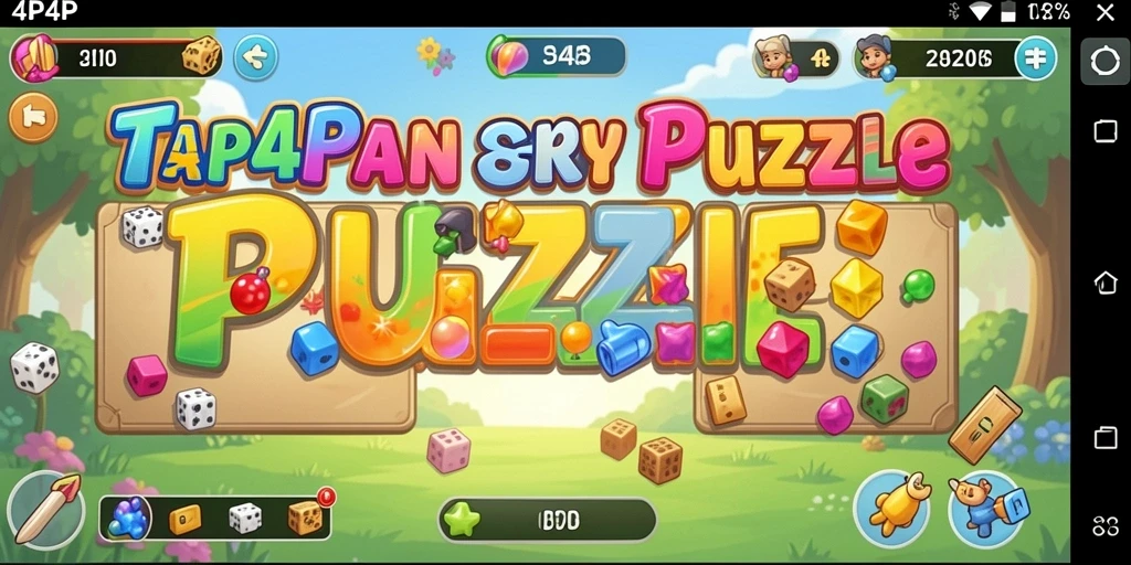 Tampilan gameplay seru dari 4P4P yang menantang.