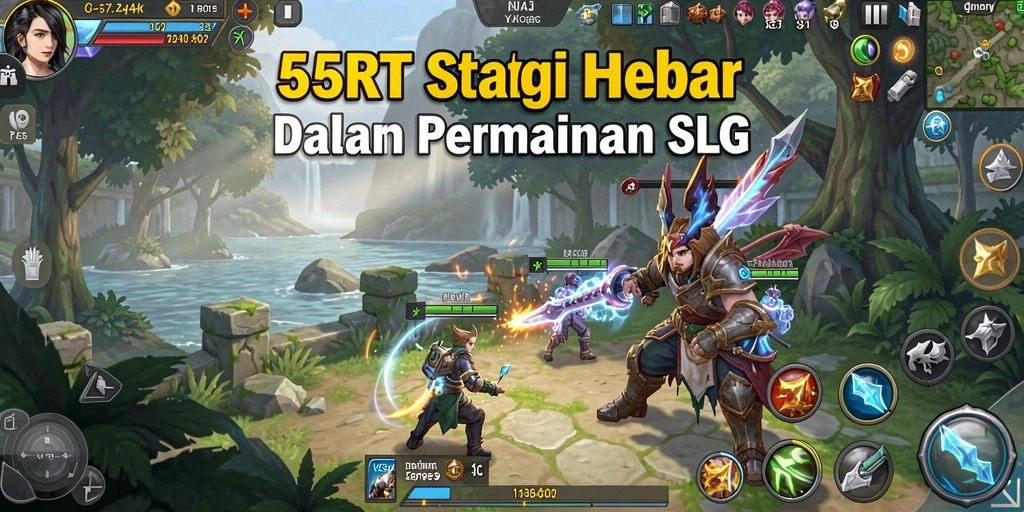 Tangkapan layar gameplay menampilkan strategi SLG yang seru.