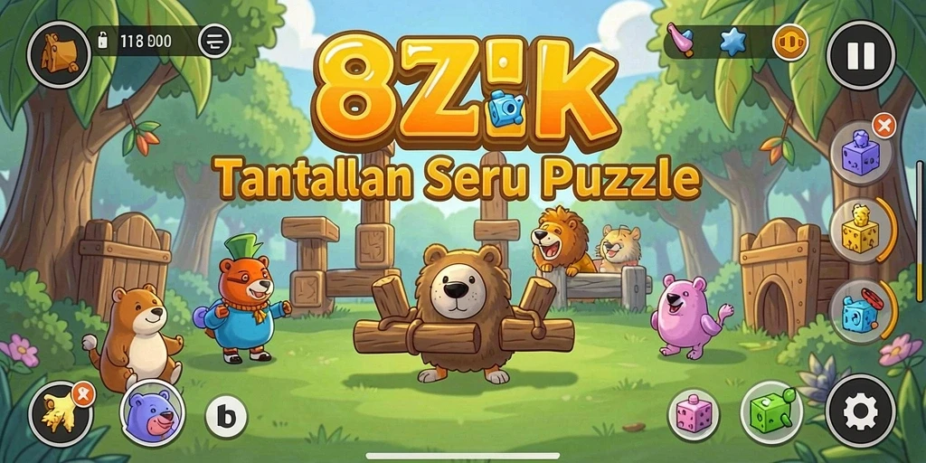 Screenshot 8ZK yang menampilkan gameplay Puzzle yang menarik.