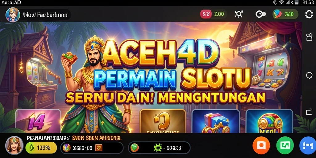 Tampilan gameplay seru dan menarik di ACEH4D Slot.