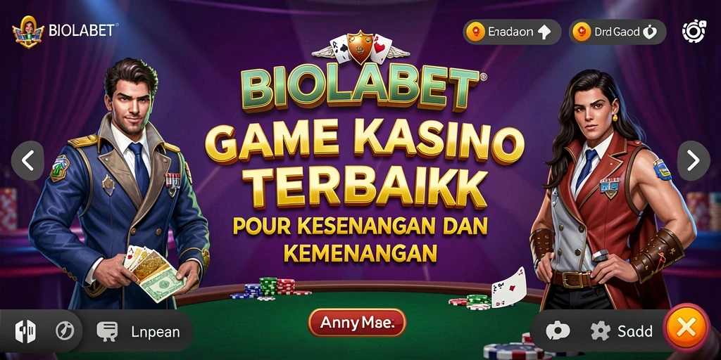 Tampilan permainan Kasino di BIOLABET yang memukau dan interaktif.