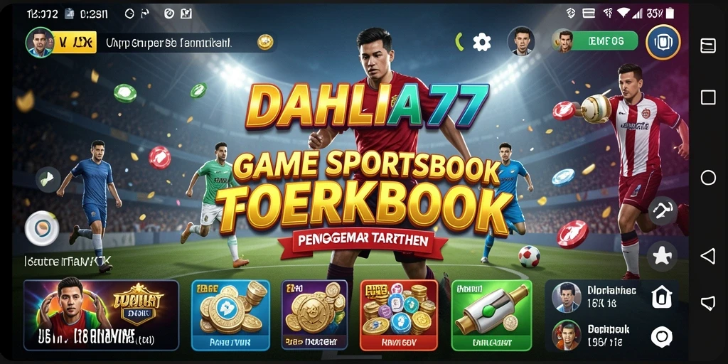 Tampilan gameplay Sportsbook di aplikasi DAHLIA77 yang menarik.