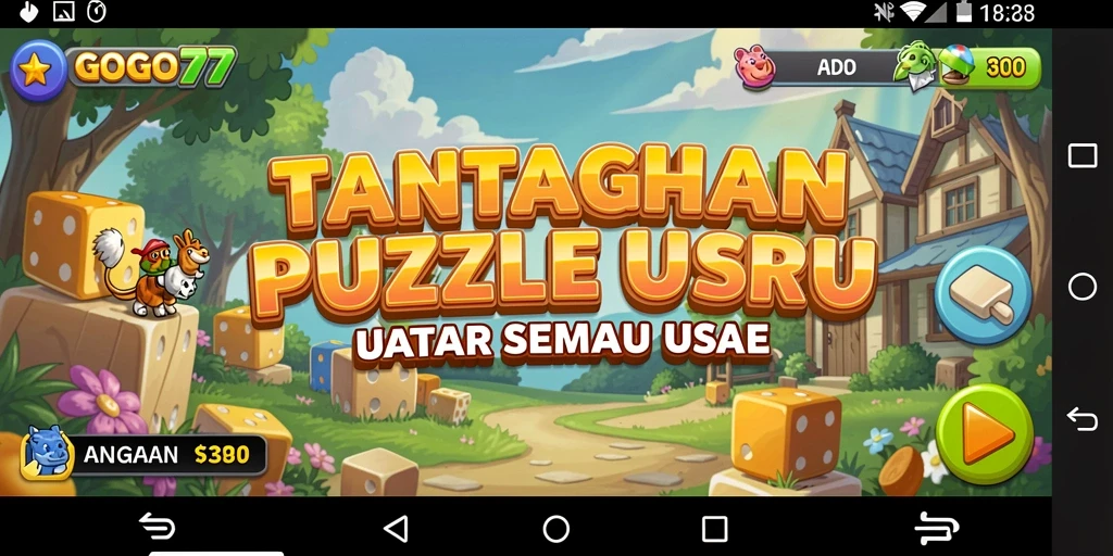 Gambar layar GOGO77 menampilkan gameplay seru dan menantang dari berbagai level puzzle.