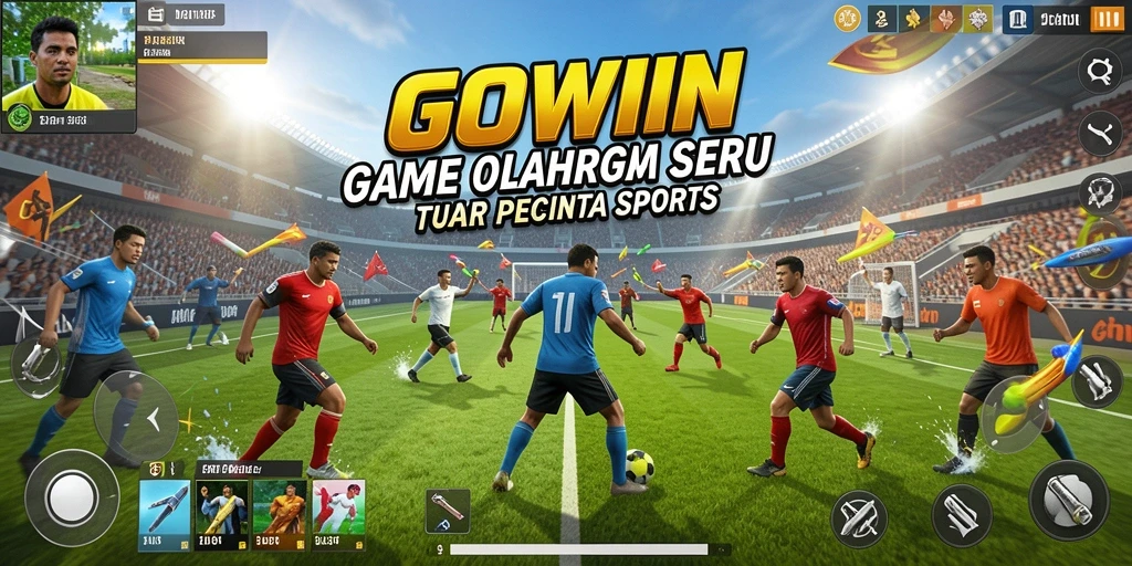 Gameplay seru GOWIN dalam pertandingan olahraga yang penuh aksi.