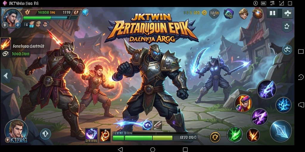 Tampilan menarik dari gameplay ARPG JKTWIN yang menawarkan pertempuran seru.