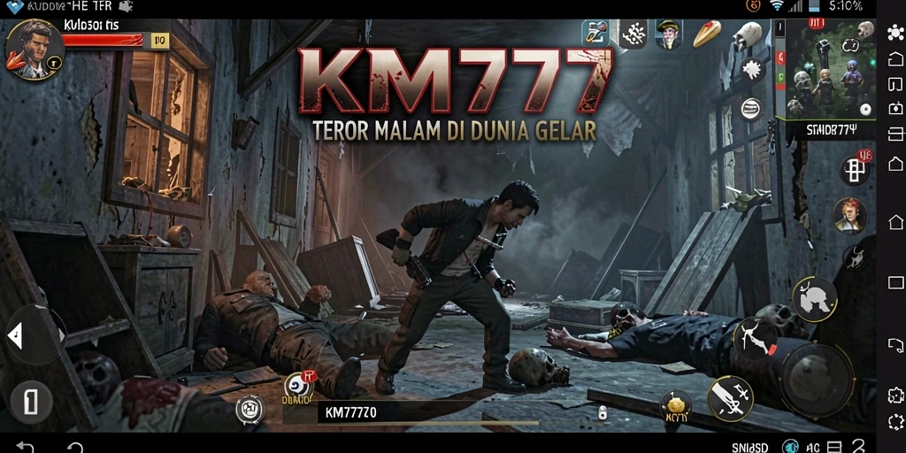 Tampilan gameplay menyeramkan dari KM777 yang menegangkan.