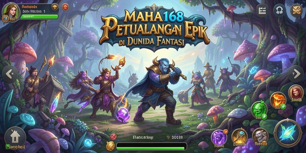 Gameplay MAHA168 menampilkan pertarungan seru di dunia fantasi yang menawan.