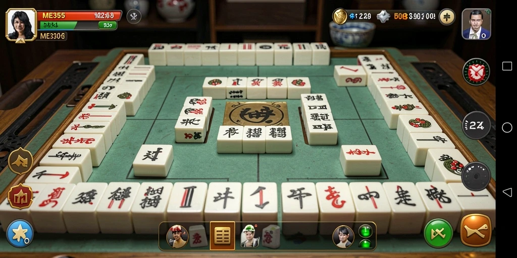 Tampilan screenshot dari permainan Mahjong ME355 yang seru.