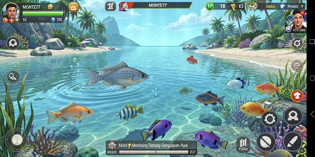 Tangkapan ikan yang mendebarkan dalam <strong>MONTE77</strong>.