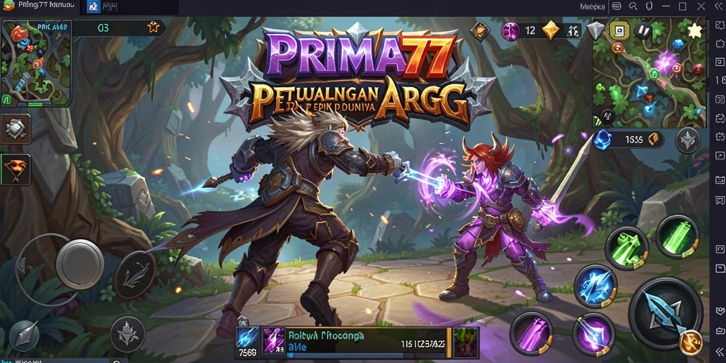 Tampilan menawan dari gameplay ARPG PRIMA77 yang penuh aksi.
