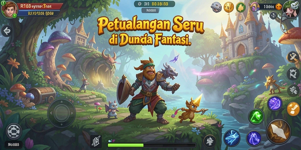 Tampilan gameplay ARPG yang mengasyikkan dan penuh aksi.