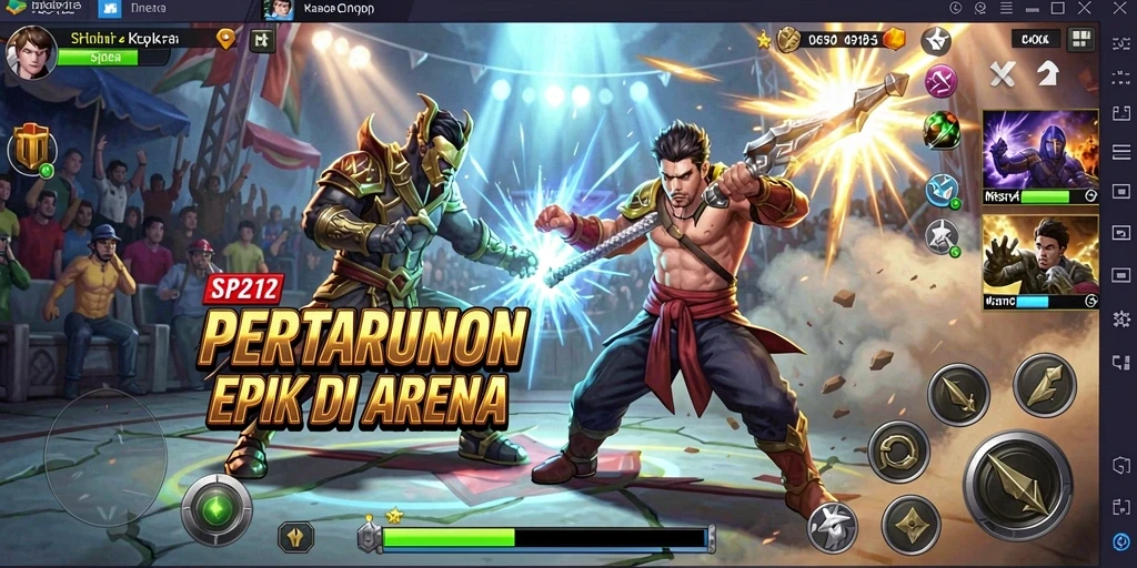 Tampilan gameplay menggigit dan penuh aksi SP212.