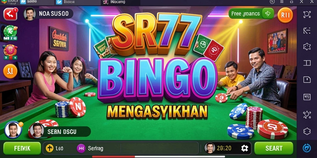 Gameplay Bingo seru di SR777 dengan interaksi pemain.
