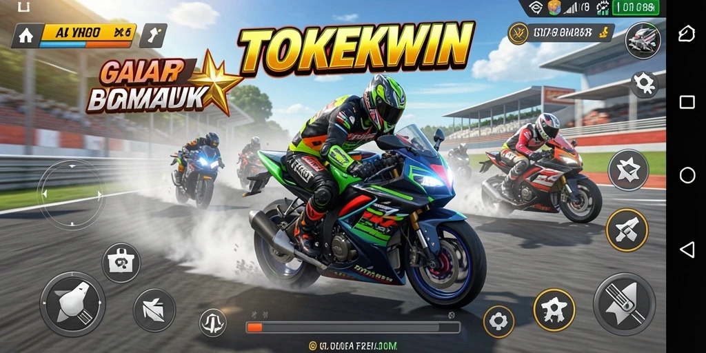 Tampilan gameplay TOKEKWIN yang seru dan mendebarkan.