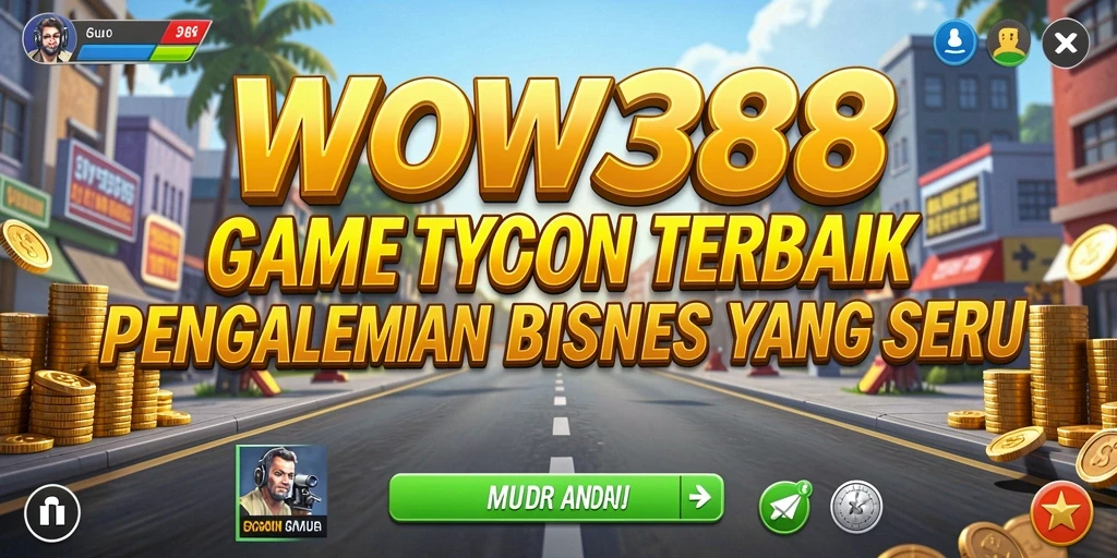 Tampilan gameplay seru dalam WOW388 yang merupakan game Tycoon.
